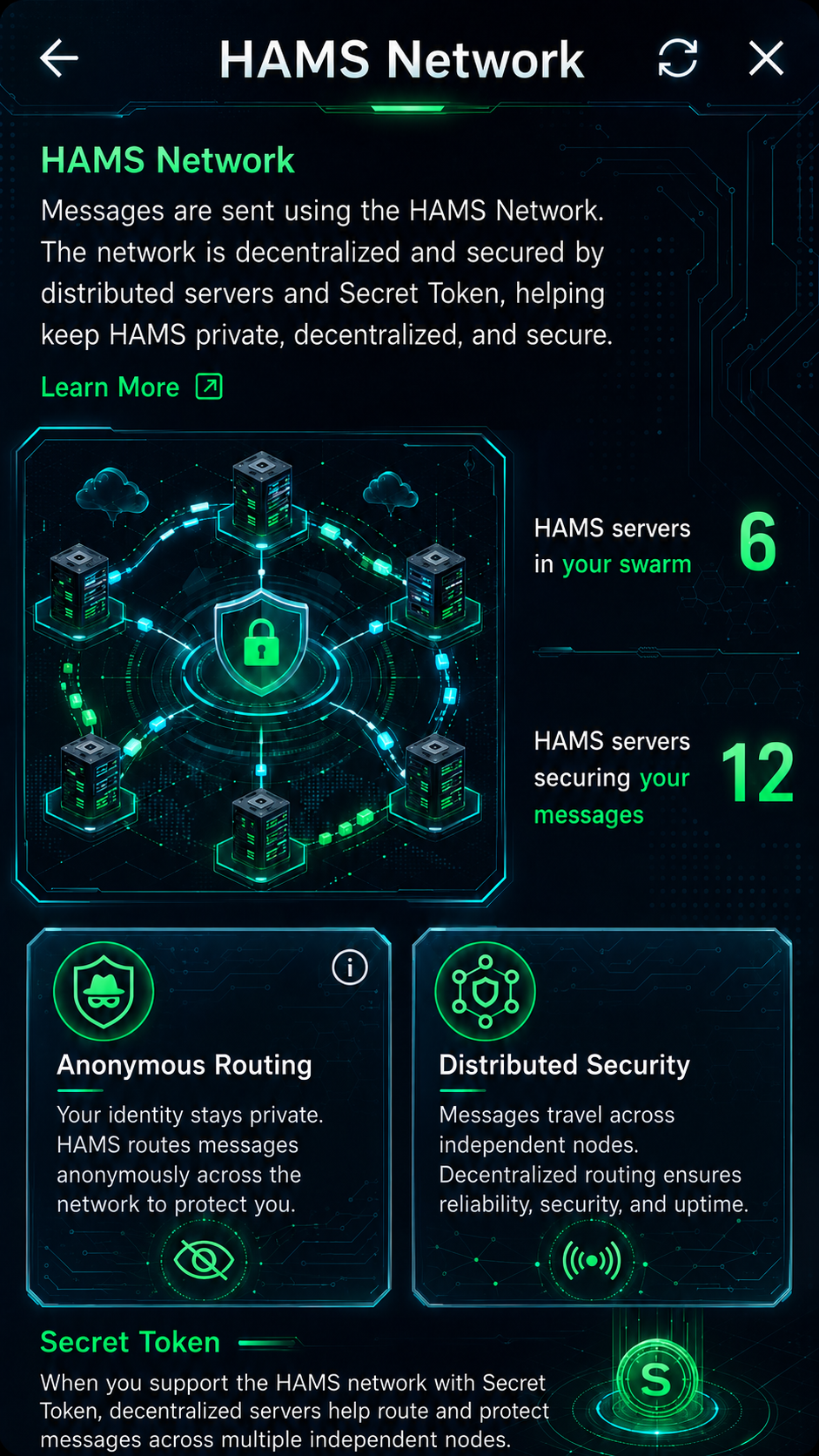 HAMS messaging network overview